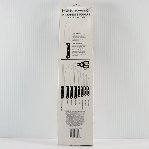 Farberware Professional 8" Slicer Knife Super Fine Edge Stainless Steel Slicing - Picture 6 of 6